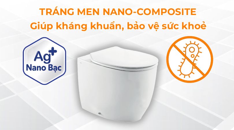 Bồn cầu Hafele 588.79.411 - Tráng men Nano-composite